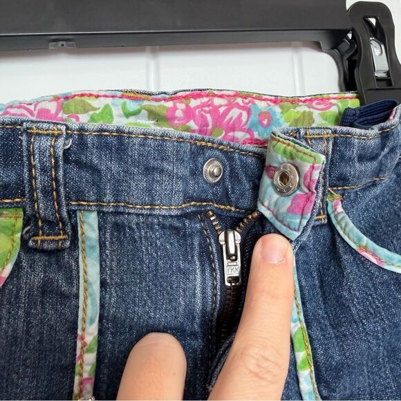 Vintage Genuine Kids by Oshkosh Toddler Girl Denim Shorts 4T Blue Jean Shorts - Picture 8 of 9